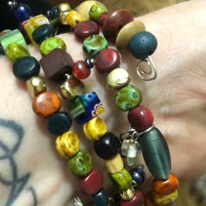 Beaded wrap bracelet